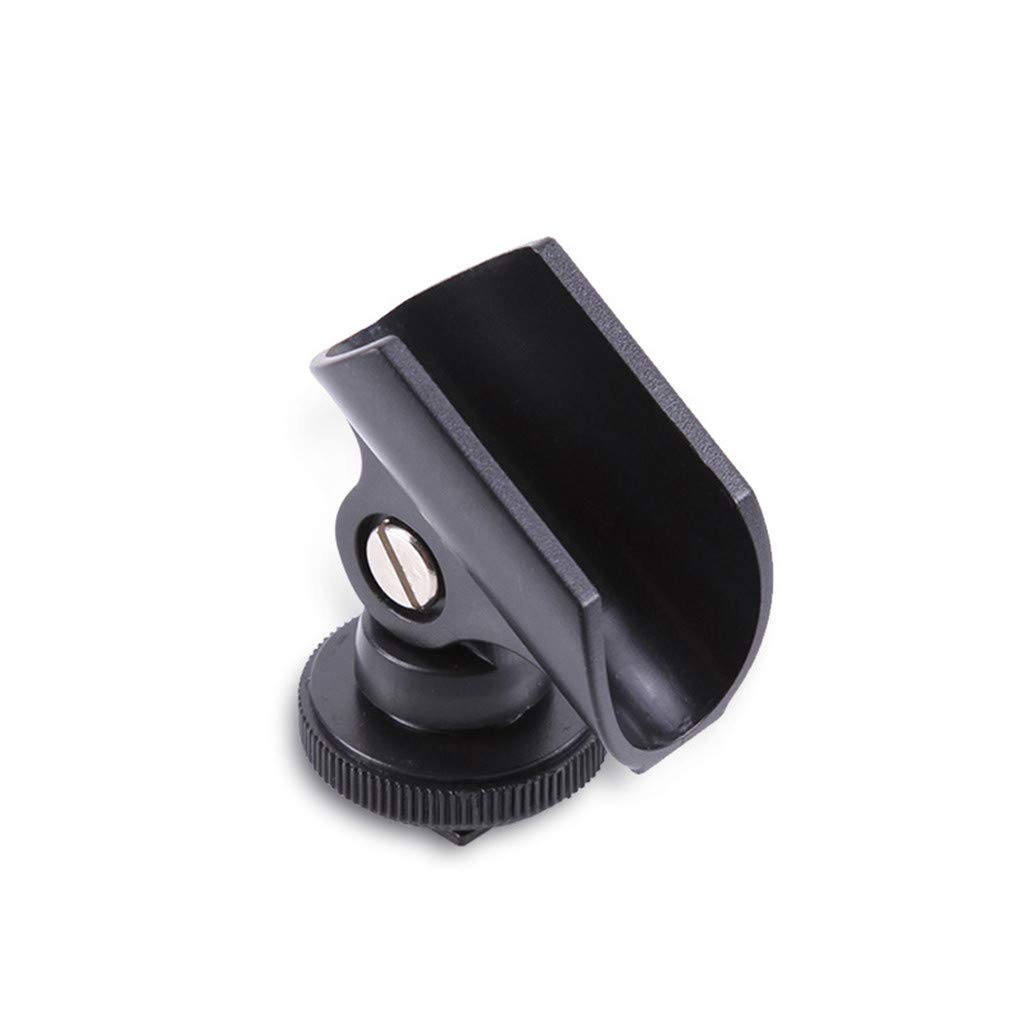 luosh Support de Clip de Support de Microphone, Support de Clip de Microphone Clip de Support de Micro en Plastique de 19mm avec Sabot pour Appareil Photo