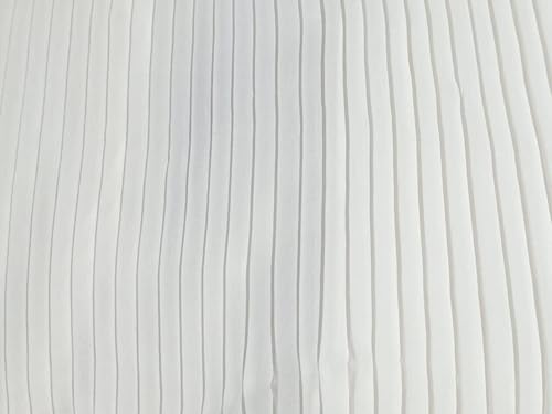 Miniatura 3 de Tela Georgette blanca plisada 58" WDE por yarda