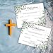 Child Dedication Certificate Baby for Churches to Frame | 30pk 8.5x11” Bulk Baptism Christening Modern Greenery New Testament Thank You for Coming Invitations