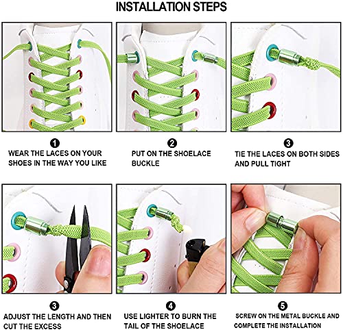 CUE 3 Paia Lacci elastici senza cravatta per