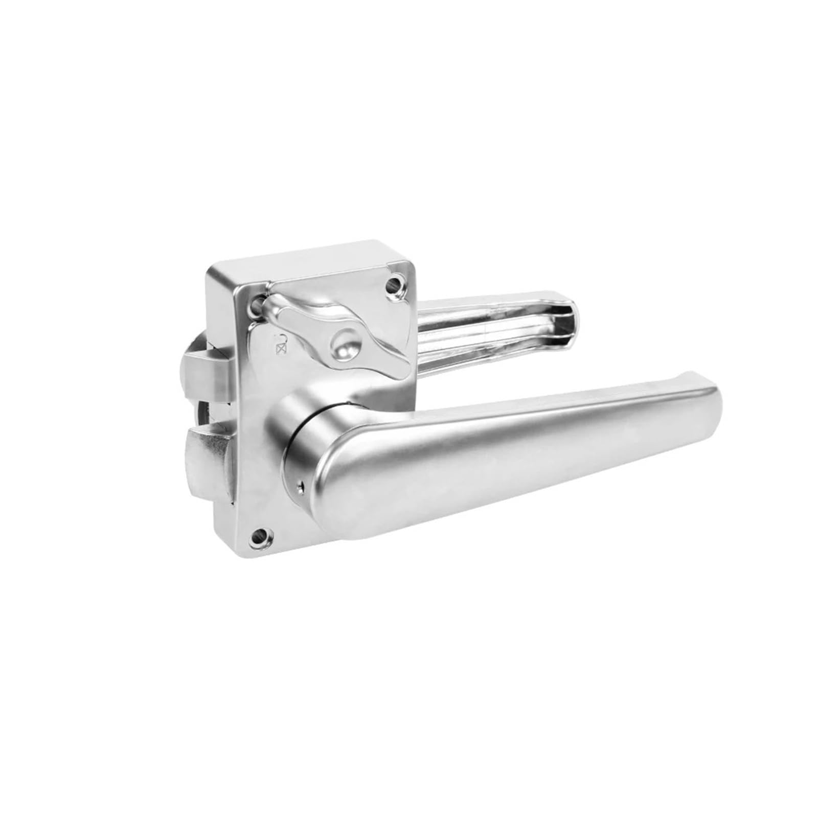 Caravan Refit Accessories Toilet Door Lock Bathroom Door Lock Silver with Reverse Lock for Kitchen Motorhome Camper for Campervan
