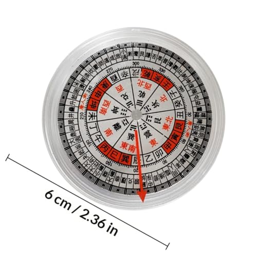 Brújula China Feng Shui portátil de 2 pulgadas para exteriores miniatura 2