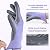ANDANDA 1 Pairs Work Gloves, Smart Touch, 17D Comfort Stretch Fit, Nitrile Coated Work Gloves with Grip, Seamless Knit Nylon Work Gloves Men Suitable for General Work,Purple(M)