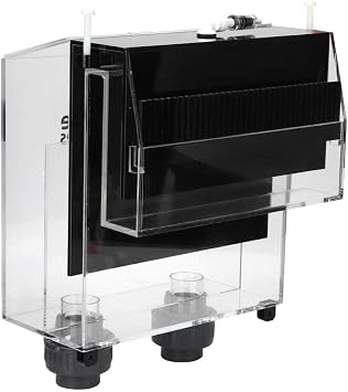 Semiter Acrylic Self-Start Fish Tank Overflow Box - Siphon Hang On Box for Aquarium