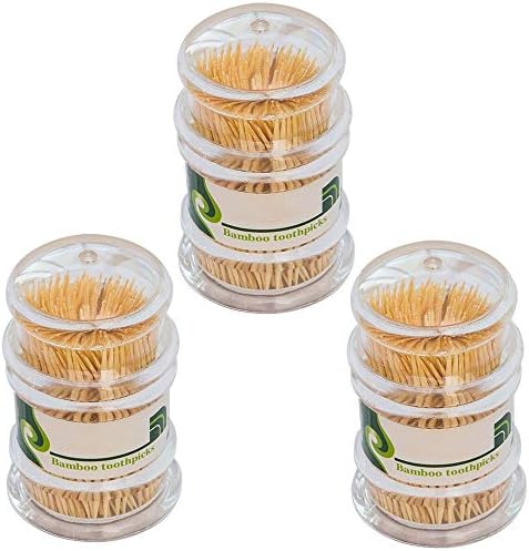 900 Pcs Bamboo Cocktail Stick Wooden Toothpicks for Home and Commercial Use
