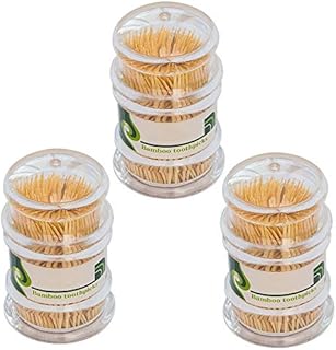 900 Pcs Bamboo Cocktail Stick Wooden Toothpicks for Home and Commercial Use