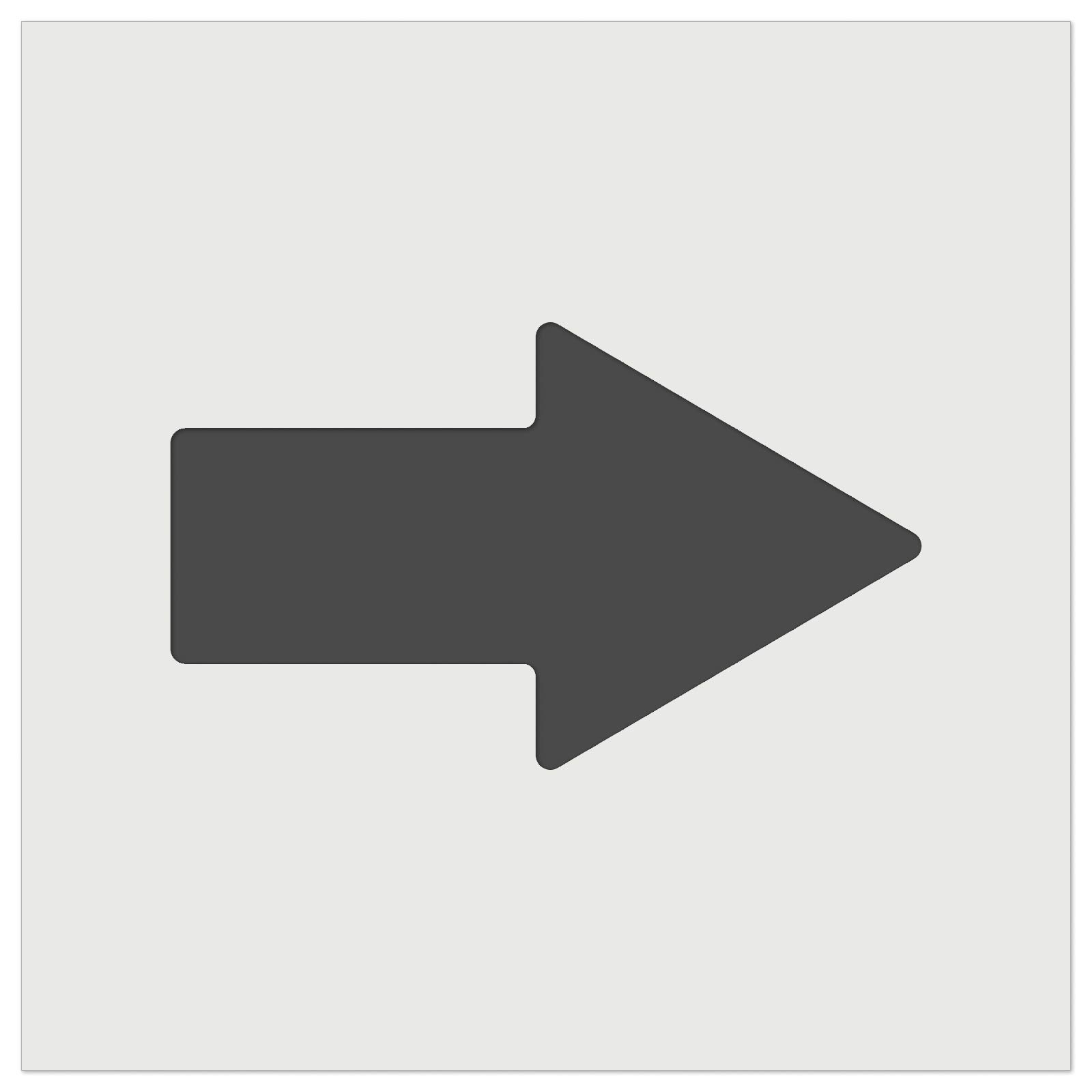 Arrow Rounded Corners Solid Wall Cookie DIY Craft Reusable Stencil - 11.5 Inch