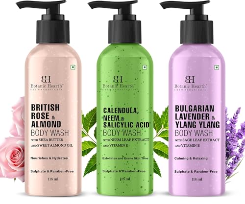 Botanic Hearth Relax &amp; Renew Body Wash Set - 4 fl oz Each 3-Pack