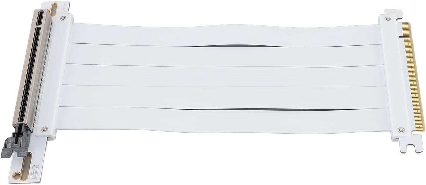 PCIE 4.0 Riser Cable, 90 Degree High Speed PCIE 4.0 X16 GPU Extension Cable, Flexible Graphics Card Extension Port, for RTX4090 (30cm)