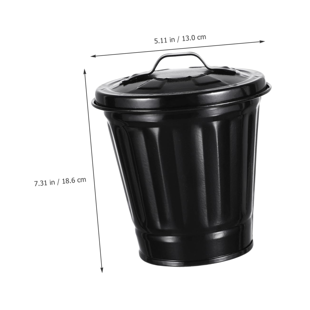 Small Garbage Can Lid Bedroom Waste Basket Tubs Storage Bins Desktop Wastebasket Creative Trash Can