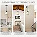 WKWKTOTO 3 Pack Pendant Lights Kitchen Island, Elegant Modern Island Lights for Kitchen with Crystal Glass – Luxury Black Pendant Lights for Kitchen Island, Dining Table, Entryway, Restaurant