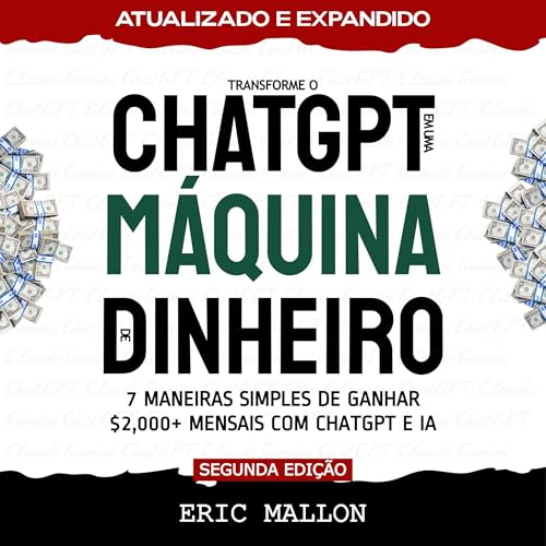 Page de couverture de Transforme o ChatGPT em uma Máquina de Dinheiro