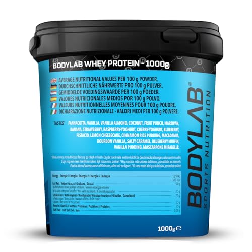 Miniatura 7 de Bodylab24 Whey Protein Powder Pistacho 1kg, Polvo Rico En Proteína Para Músculos Más Fuertes, La Proteína De Suero Puede Promover La Construcción De Músculo, Con 80 De Proteína, Sin Aspartamo