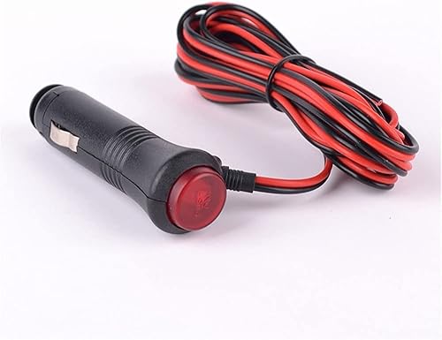 3.3-32.8 ft de línea de alimentación 12V encendedor de cigarrillos de coche enchufe de línea de alimentación con indicador de interruptor de fusible