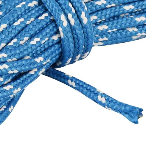 Corda Amarração Poliester Multiuso Ecológica 8mm x 10 metros Azul