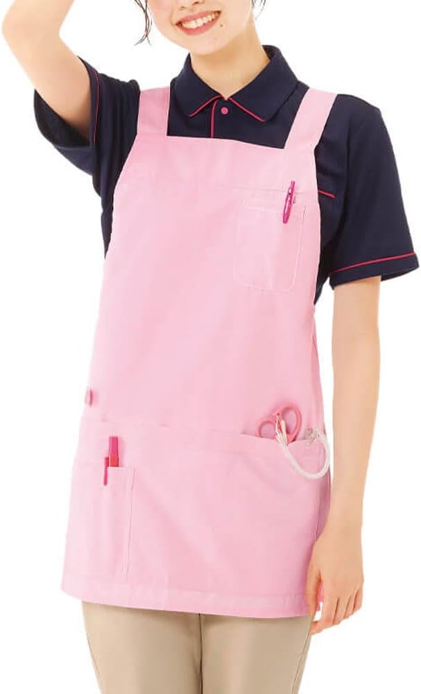 Amazon.co.jp: [ナースリー] NEWショート丈エプロン (ポケット+) 男女