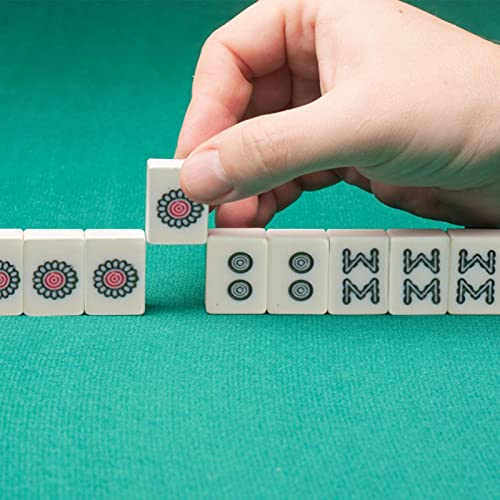 Mahjong Game Set - Chinese Mahjong Set - Traditional Mah Jong Game Set With 144 Mini Tiles - Portable Travel Mahjong Set - Mahjong Board Game For Family Gathering Leisure Time Party, 0.98*0.59*0.43In #TOP2