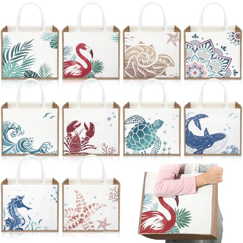 Sacs fourre-tout en toile de jute 36x32cm Coume grand sac cadeau de mariage