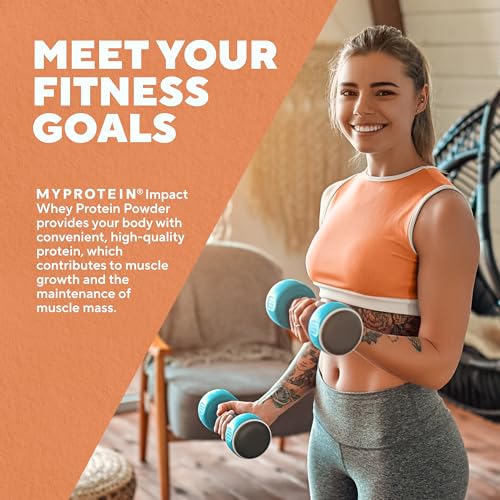 myprotein impact whey protein powder 22 lbs 33 servings unflavored 22g protein amp 5g bcaa per serving protein shake for superior performance muscle strength amp recovery gluten free