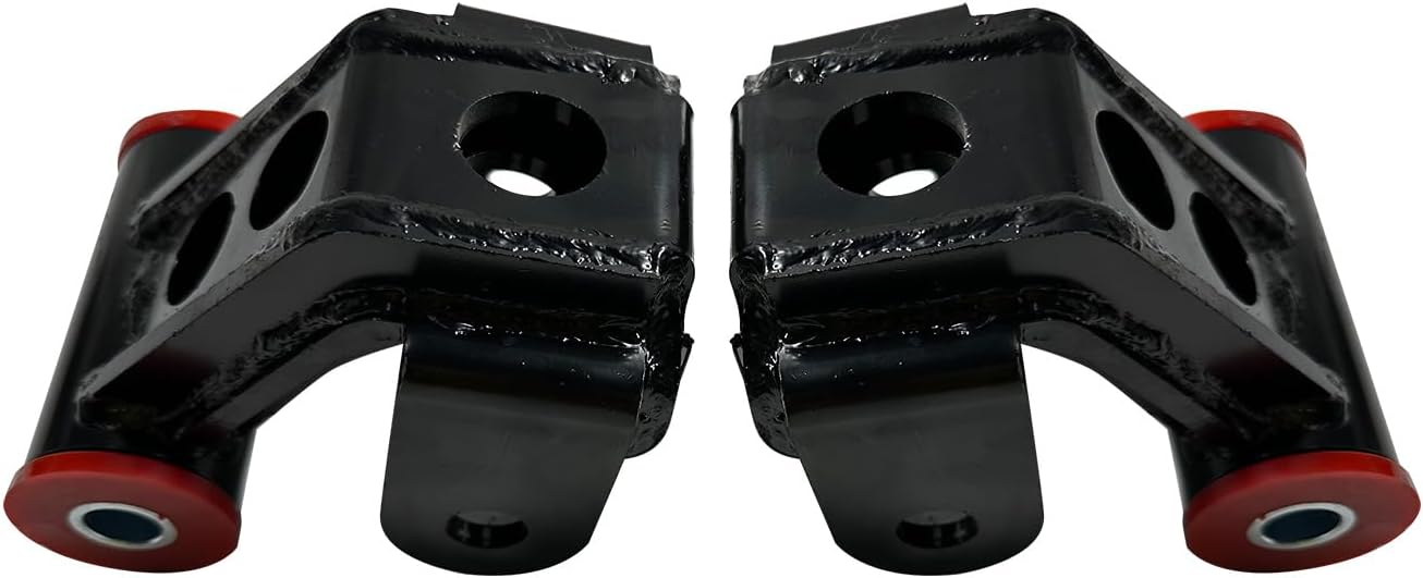 2" Rear Lowering Shackles Compatible with 2003-2013 Dodge Ram 1500 2500 3500 Pickup Trucks Drop Leveling Kit