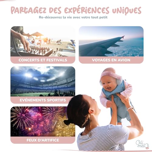 Oli-Melo Casque Anti Bruit Bébé : Protection Auditive C...