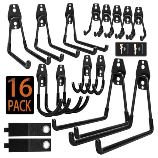 16 Pack Heavy Duty Garage Storage Hooks