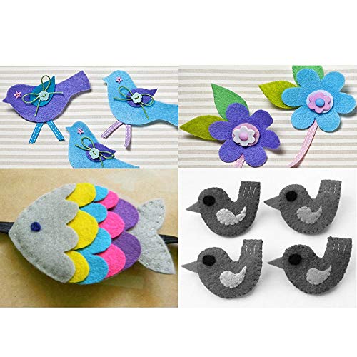 Image of Asian Hobby Crafts A4 Grey Felt Fabric Sheets for Flower Making & DIY Craft Projects, Scrapbooking, Sewing Dolls, Embroidery & Patchwork, School Projects, Kids Art & Craft Supplies, Home Decorations - Set of 10 Pcs