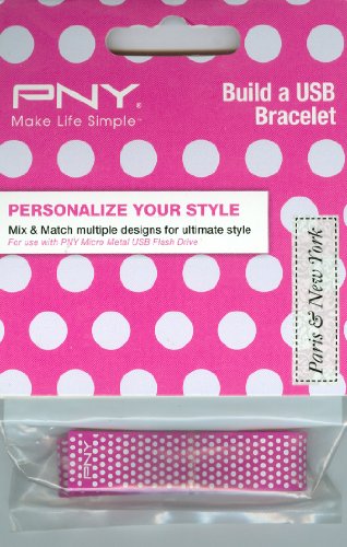 PNY - Bouw een USB-armband (Pink Polka Dot)
