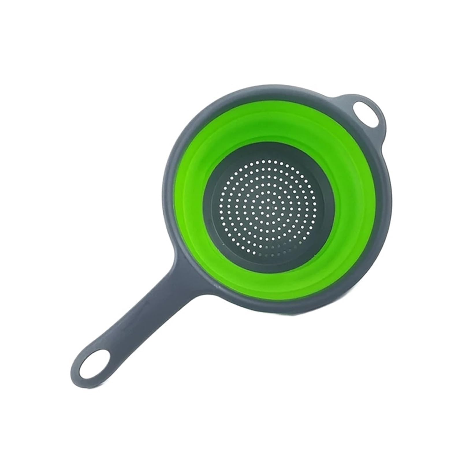 WZPTLKIBAD Silicone Collapsible Colander Kitchen Strainer with Handle
