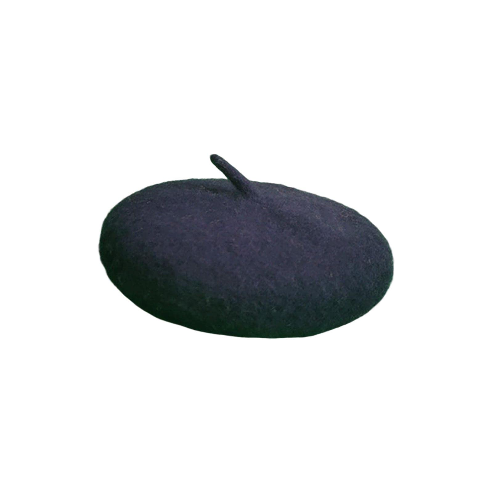 Béret pour chien en laine noir Harilla avec bande réglable pour déguisement