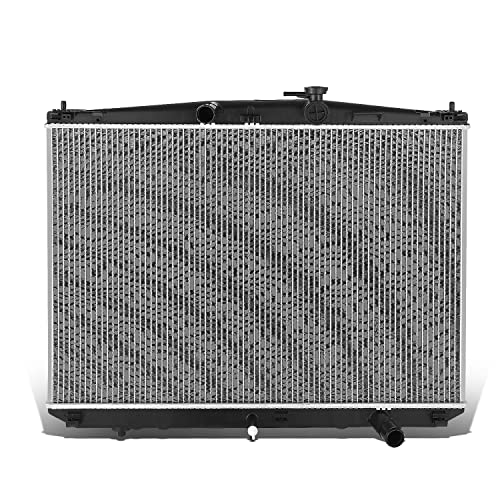 DNA Motoring OEM-RA-13657 1-Row Aluminum Core Radiator Compatible with 2017-2019 Highlander 3.5L V6, 30-3/8" W X 20-5/8" H X 1" D,1-3/8" Inlet / 1-5/16" Outlet