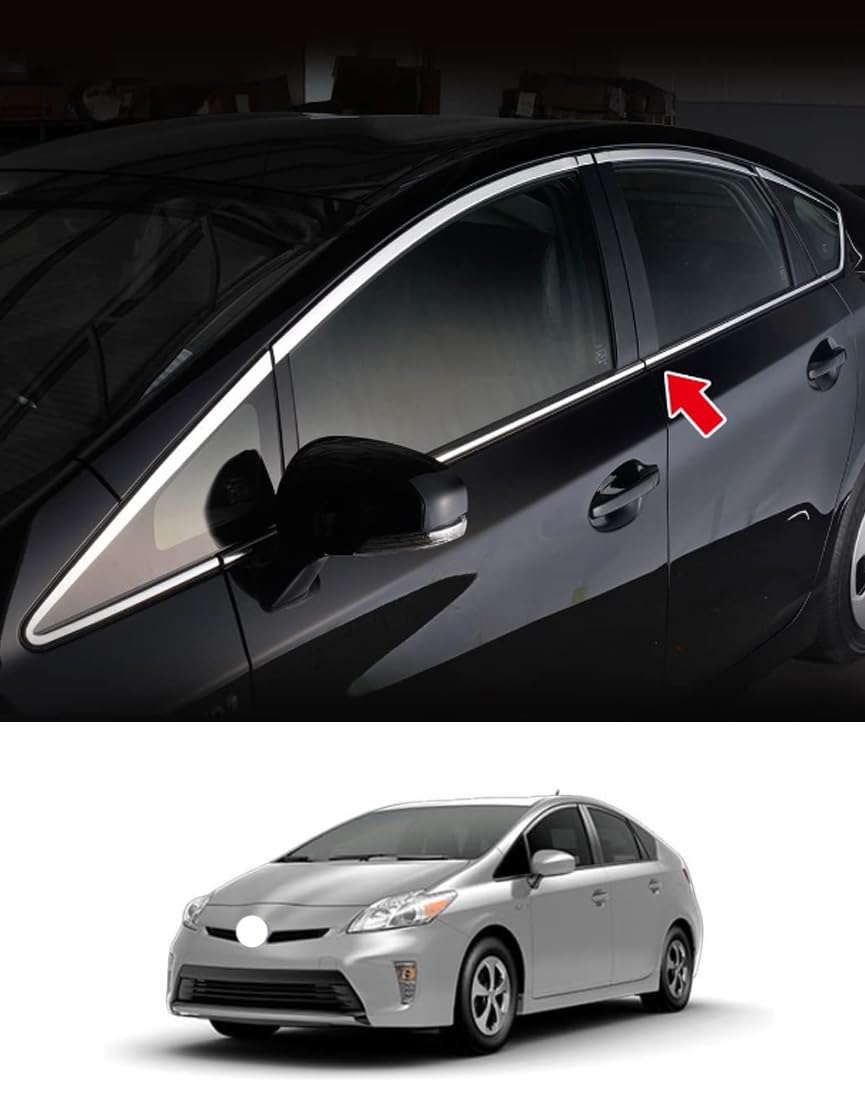 トヨタ プリウス 30系 ZVW30 ウィンドウアウトリム 8ピース