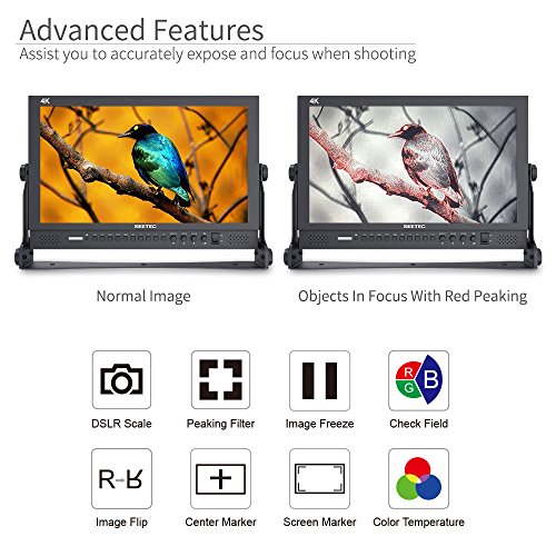 Image of P173-9HSD 17.3 Inch 1920x1080 Desktop Monitor for Broadcast LCD Monitoring with 3G-SDI HDMI AV YPbPr