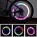 FICBOX 32 PCS LED Flash Tyre Wheel Valve Cap Light for Car Bike Bicycle Motorbicycle Wheel Tire Light (Mixed,Green,Red, Blue,Yellow)