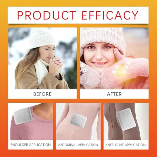 Image of FLYNGO Hand Warmers (Pack of 20 Pcs), Air-Activated Self Heating Body Warmer Patch, Long-Lasting Heat, Safe, Natural & Disposable Heat Packs for Winter, Travel, Camping, Trekking, Outdoor (10 Pair)