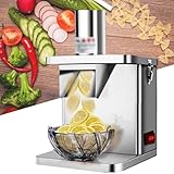 Kommerzieller Gemüseschneider Dicer mit mehreren Klingengrößen, automatischer Handdruckbetrieb für effiziente Lebensmittelzubereitung