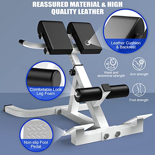 Loupusuo Roman Chair,Back Extension Bench,Multi Functional Ab Bench, Hyperextension Bench Abdominal Exercise, Waist Extension Workout, Buttocks Machine, Leg Strength Trainer Home Men Women Full Body #TOP3