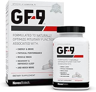 Novex Biotech GF-9 – HGH Boosting Supplement for Men - Workout Supplement for Men – Boost Growth Hormone Naturally, 120 Capsules (30-Day Supply)