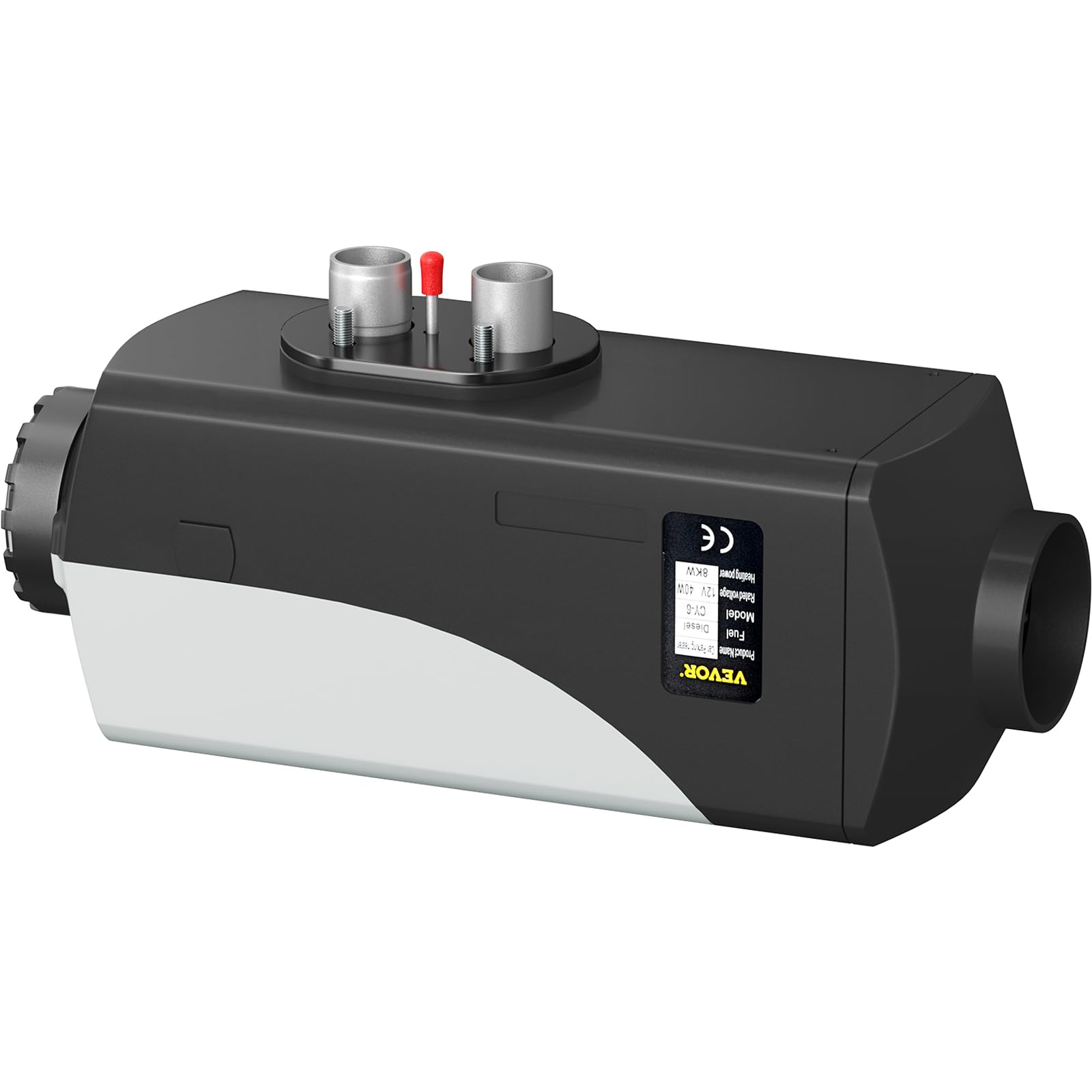 VEVOR Calentador de Aire Diesel 12 V 8 KW Calentador de Combustible Calefacción Estacionaria Diesel Calentador Coche Diesel con Interruptor LCD - 40 °C ~ + 40 °C con Un Kit de Montaje Completo