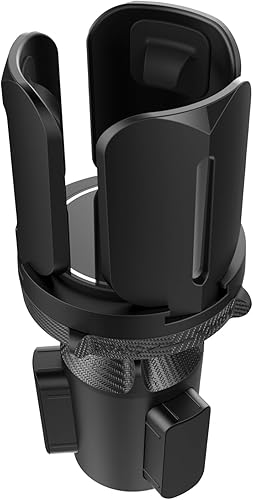 Miniatura 8 de Portavasos y organizador expandible de alta resistencia para automóvil, ajuste universal para botellas grandes, tazas de café, teléfonos, alimentos,