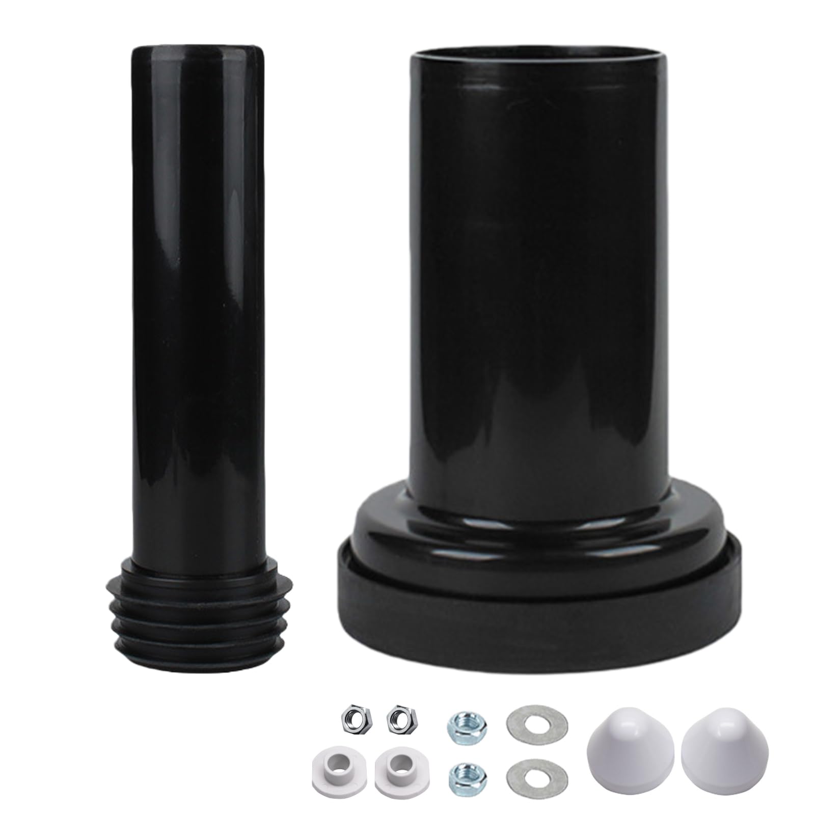 Kit de raccordement WC mural, diamètre du tube en polyéthylène 90/110, longueur 180 mm avec double joint spécial, accessoires de montage, compatible avec Geberit 152.426.46.1