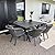 PURPLE LEAF 7 Pieces Patio Dining Set Wicker Outdoor Furniture Rectangular Table and Chairs Set for Garden Deck Aluminum Frame Backyard Kitchen Set, Cushions and Pillows Included Grey