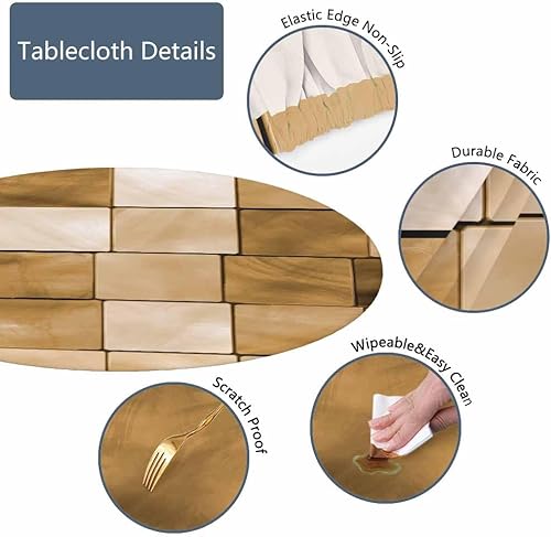 Miniatura 3 de Guxxuil Mantel redondo de béisbol, bandera estadounidense, vintage, bate de béisbol, guante, para interiores y exteriores, picnic, fiesta, apto para