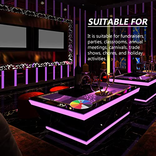 Ushobe Prize Wheel Casino Prize Wheels Classic Wheel Prize Wheel Wall Wheel Table Color Prize Prize Wheel Fortune Game Carnival Game Style 1 Game Wheel Carnival Prizes Game Wheel Portable Turntable #TOP3