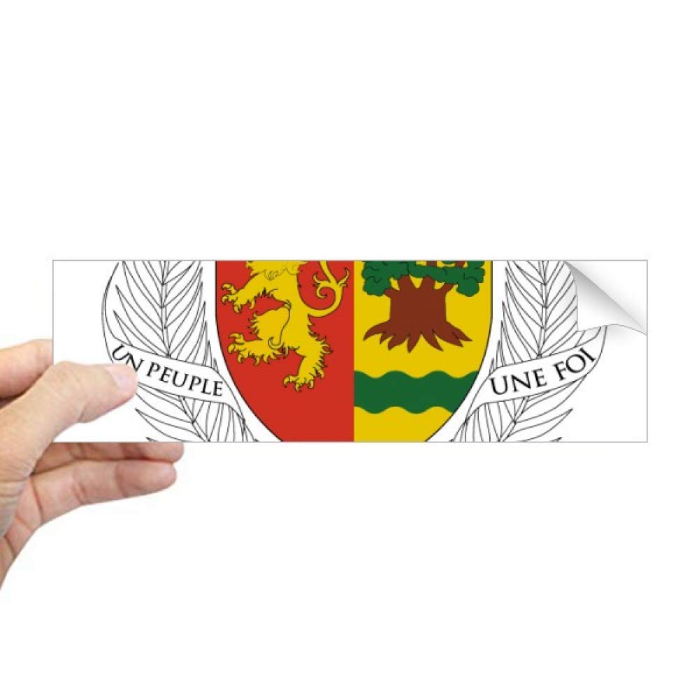 Sticker rectangulaire Sénégal motif Afrique pour cahier et vitrage