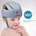 ELENKER Baby Adjustable Safety Helmet Children Headguard Infant Protective Harnesses Cap Gray