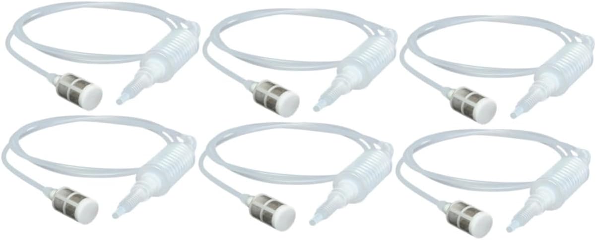6pcs Siphon Hose for Wine and Beer Transfer Reusable Manual Filter Tubing for Home Brewing and Lightweight Siphon Tube for Transfer