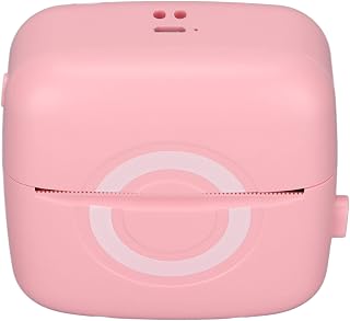 Photo Printer, Mini Palm Size 200DPI Resolution Portable Printer Lightweight Portable for Household for School for Printing Shop(pink)