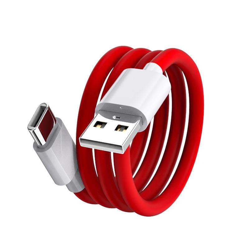 FROCEL 100W Fast Charging Cable USB-A to Type-C | Warp/Dash Compatible Cable for OnePlus 13/13R/13S/12R/11R/10R/10T/10 Pro/9 Pro/8 Pro/7T Pro/Nord/CE 3 Lite | 1 Meter Durable Fast Charge Cable