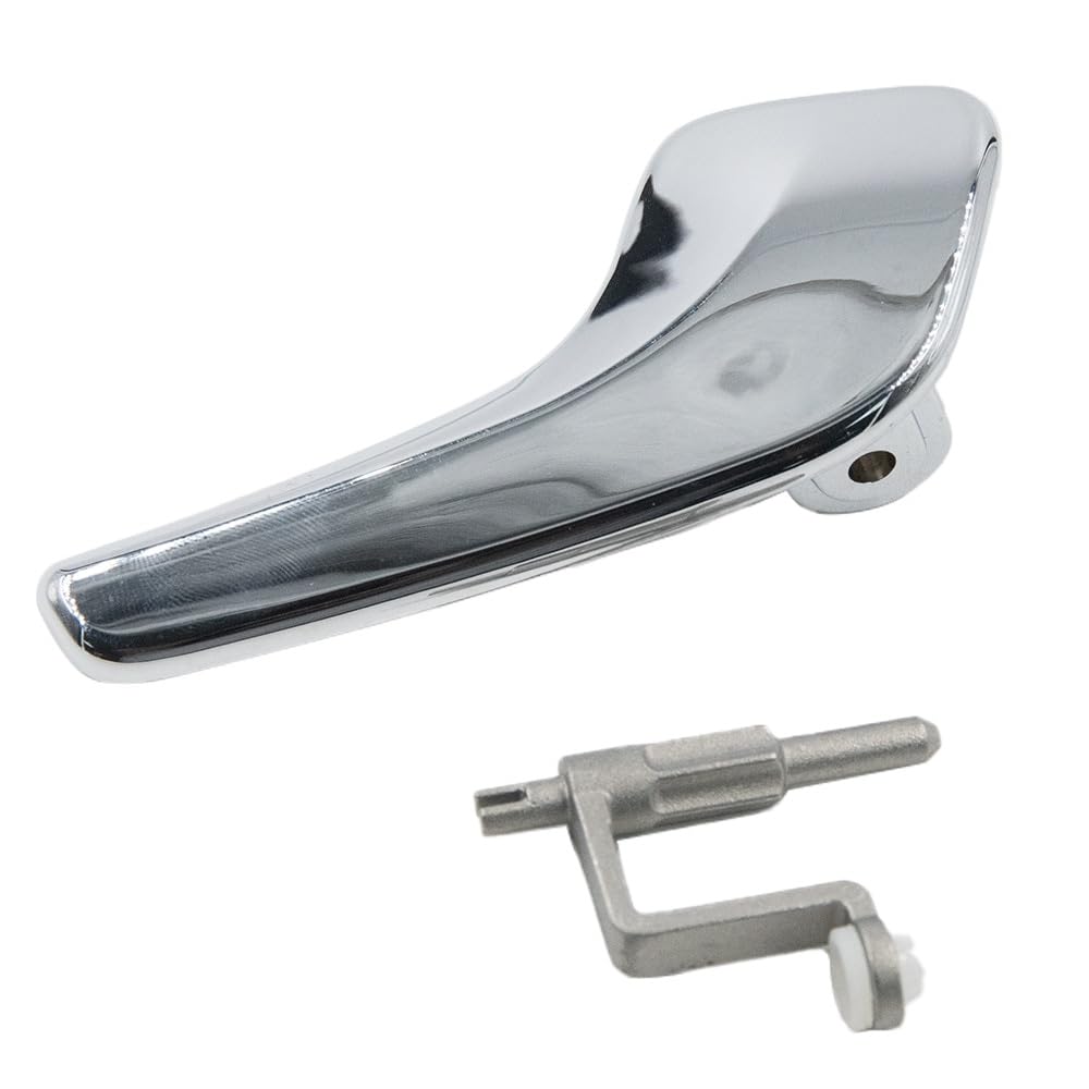 Axe + Poignée De Porte Intérieure Chromée Pour Opel Corsa D (2006-2014) – Côté Conducteur Avant/arrière Gauche – Réf. ST5192+ST5194